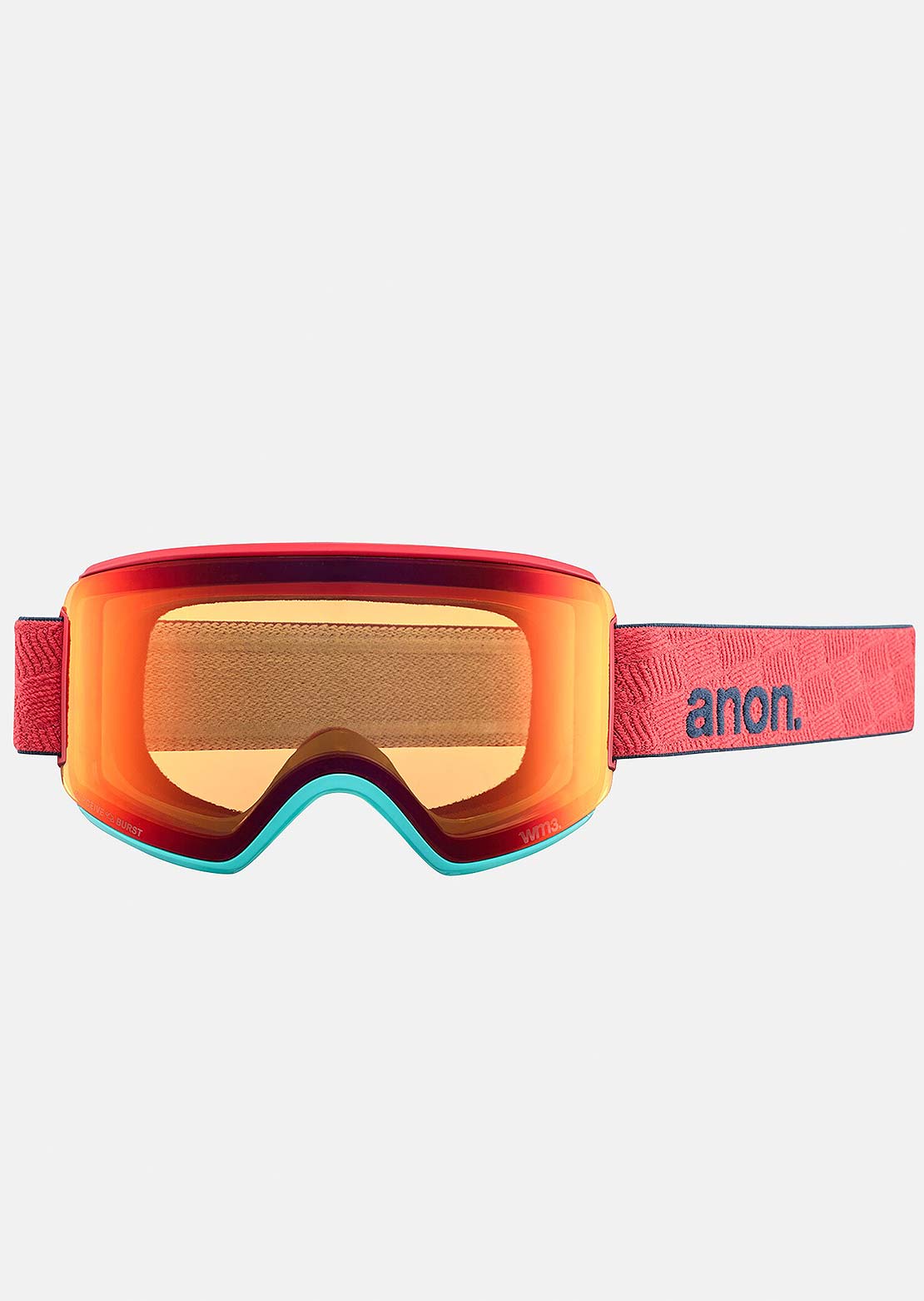 Anon Women&#39;s Wm3 Goggles + Bonus Lens + MFI Face Mask Coral/Perceive Sunny Bronze Spare/Perceive Cloudy Burst