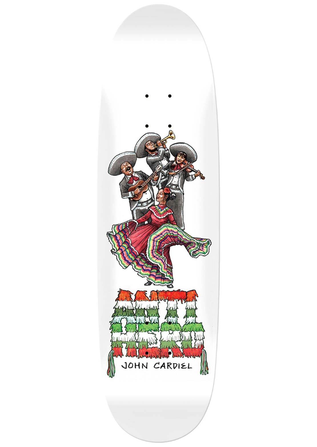 AntiHero Unisex Cardiel Liberdad Skateboard Deck White