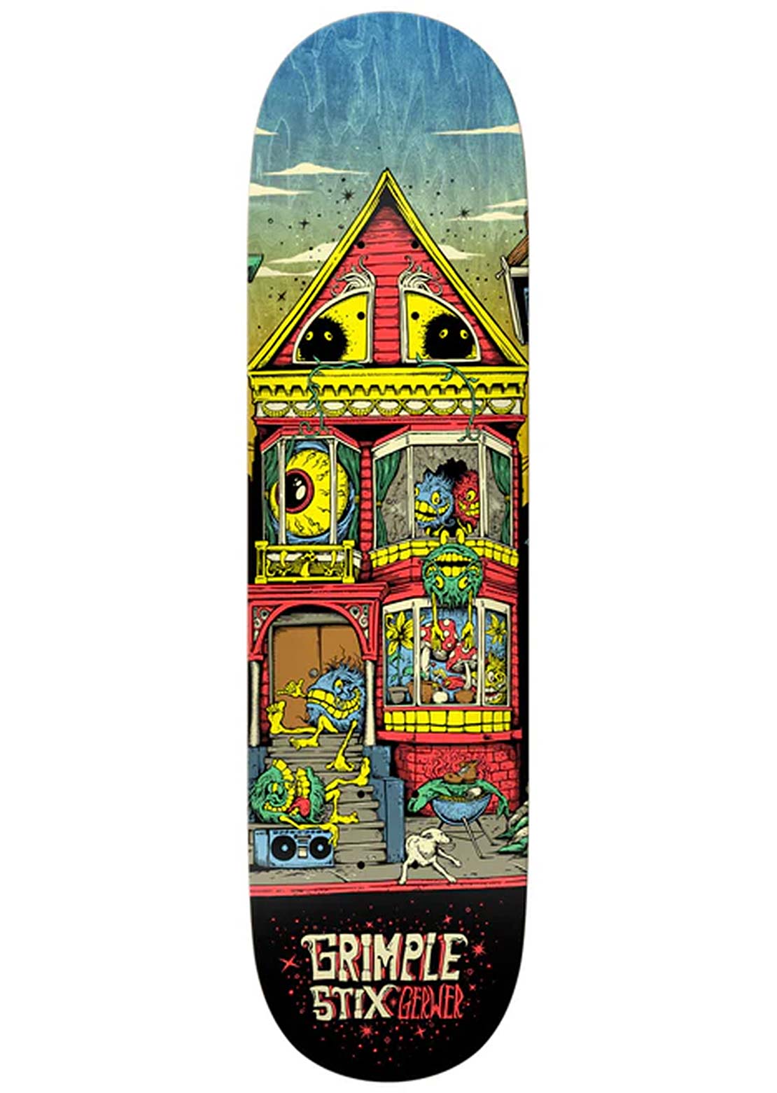 AntiHero Unisex Gerwer Grimple Stix Victorians Skateboard Deck