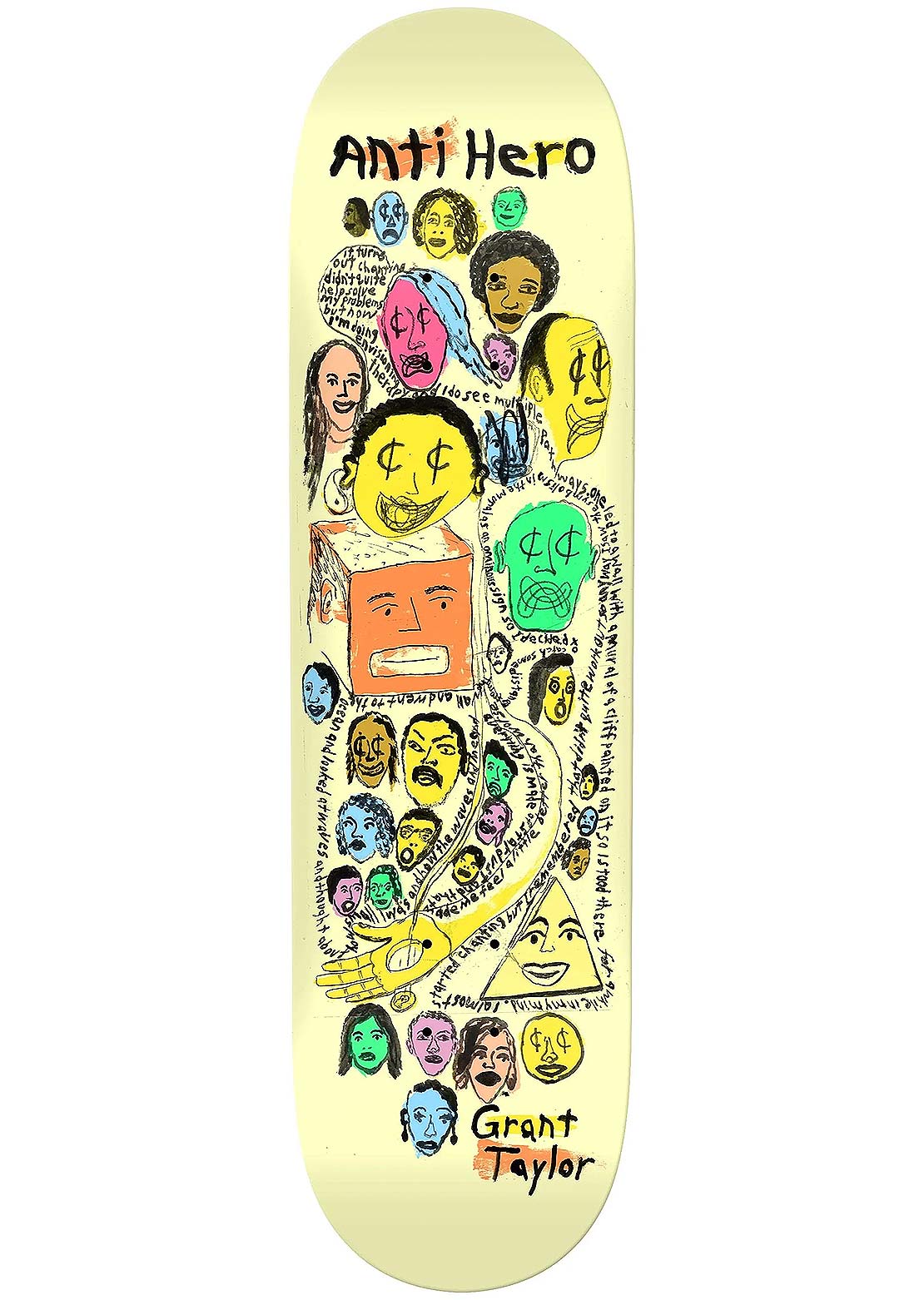 AntiHero Unisex Grant Expressions Skateboard Deck
