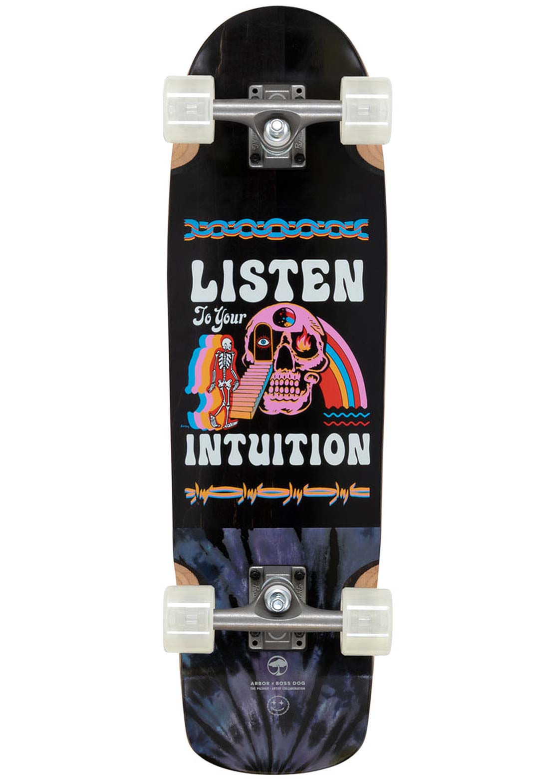 L ポリヘル　ハーフ　ショーティ　アイボリーエイジング黒フレア Arbor Cruiser Artist Pilsner Complete Skateboard - PRFO Sports