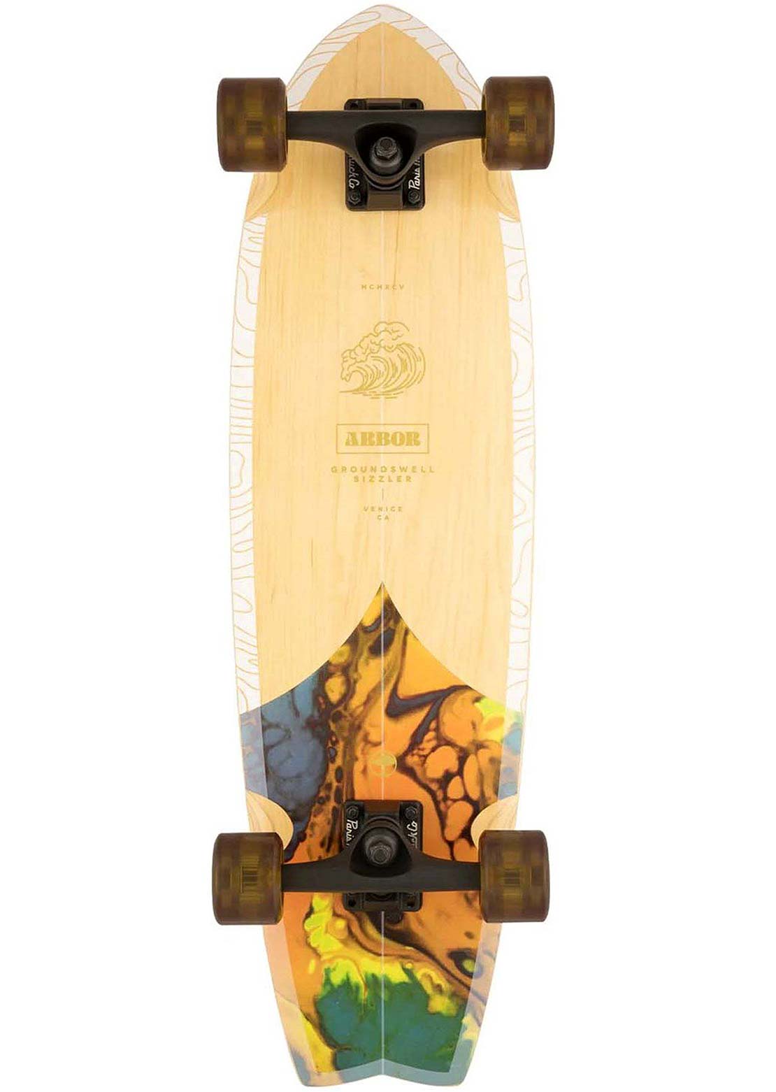 Arbor Cruiser Groundswell Sizzler Complete Skateboard Lght