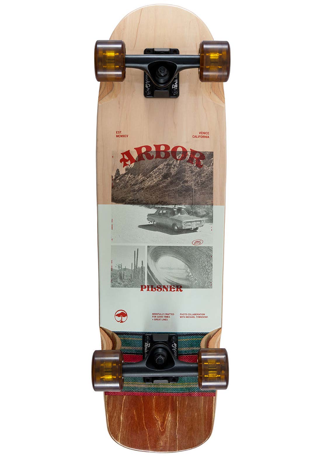Arbor Cruiser Photo Pilsner Complete Skateboard Multi