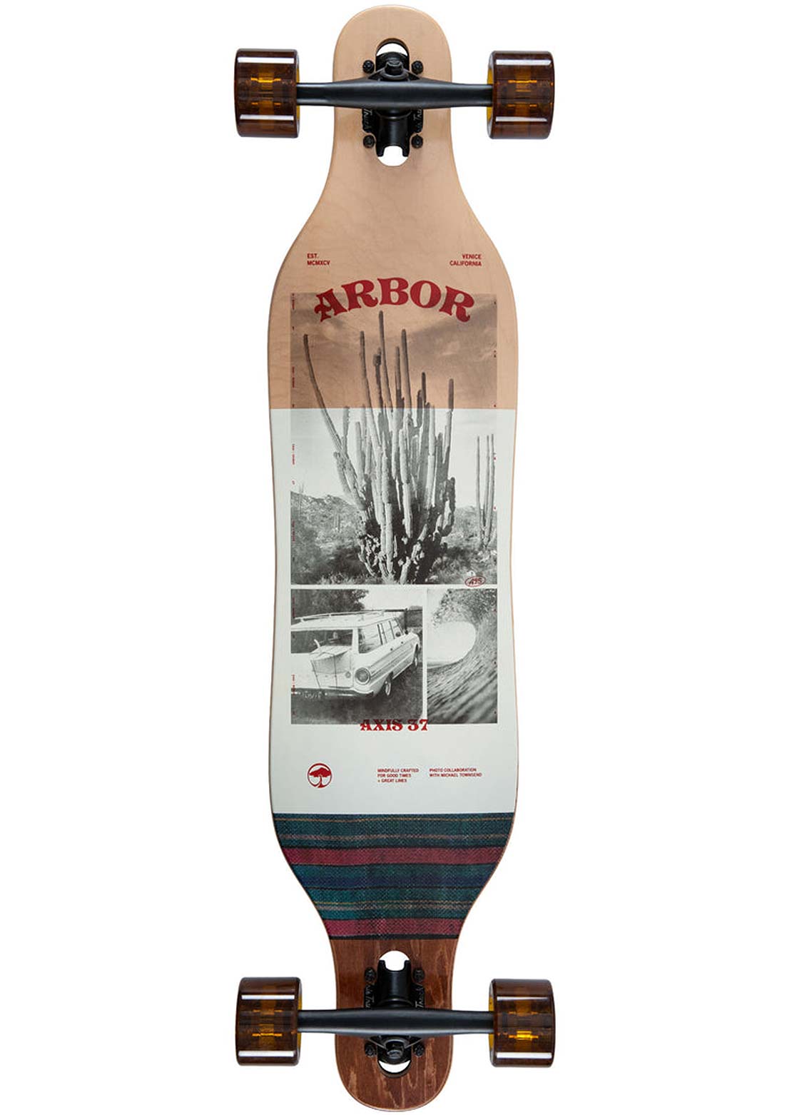 Arbor Drop Thru Photo Axis Complete Skateboard