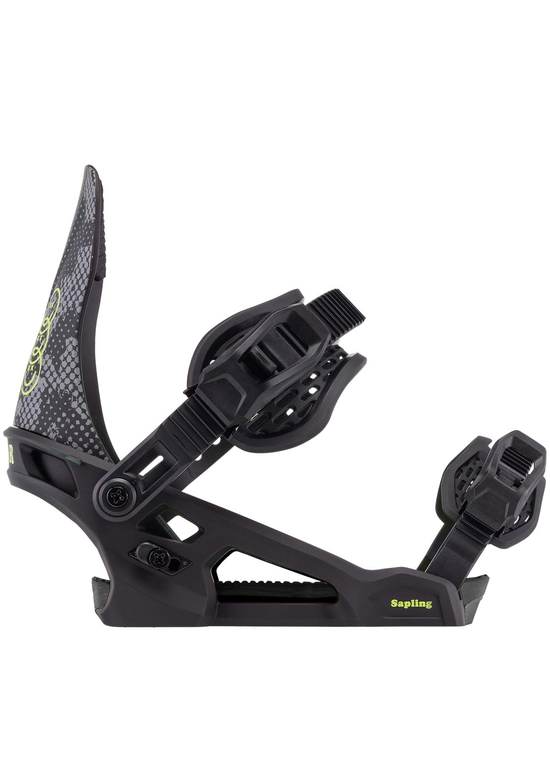 Arbor Junior Sapling Snowboard Bindings Black/Slime