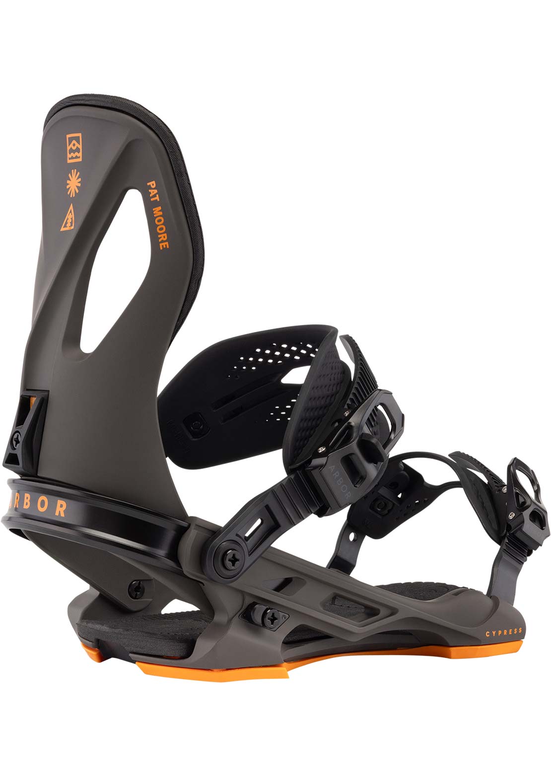 Arbor Men's Cypress Snowboard Bindings Moore/Charcoal