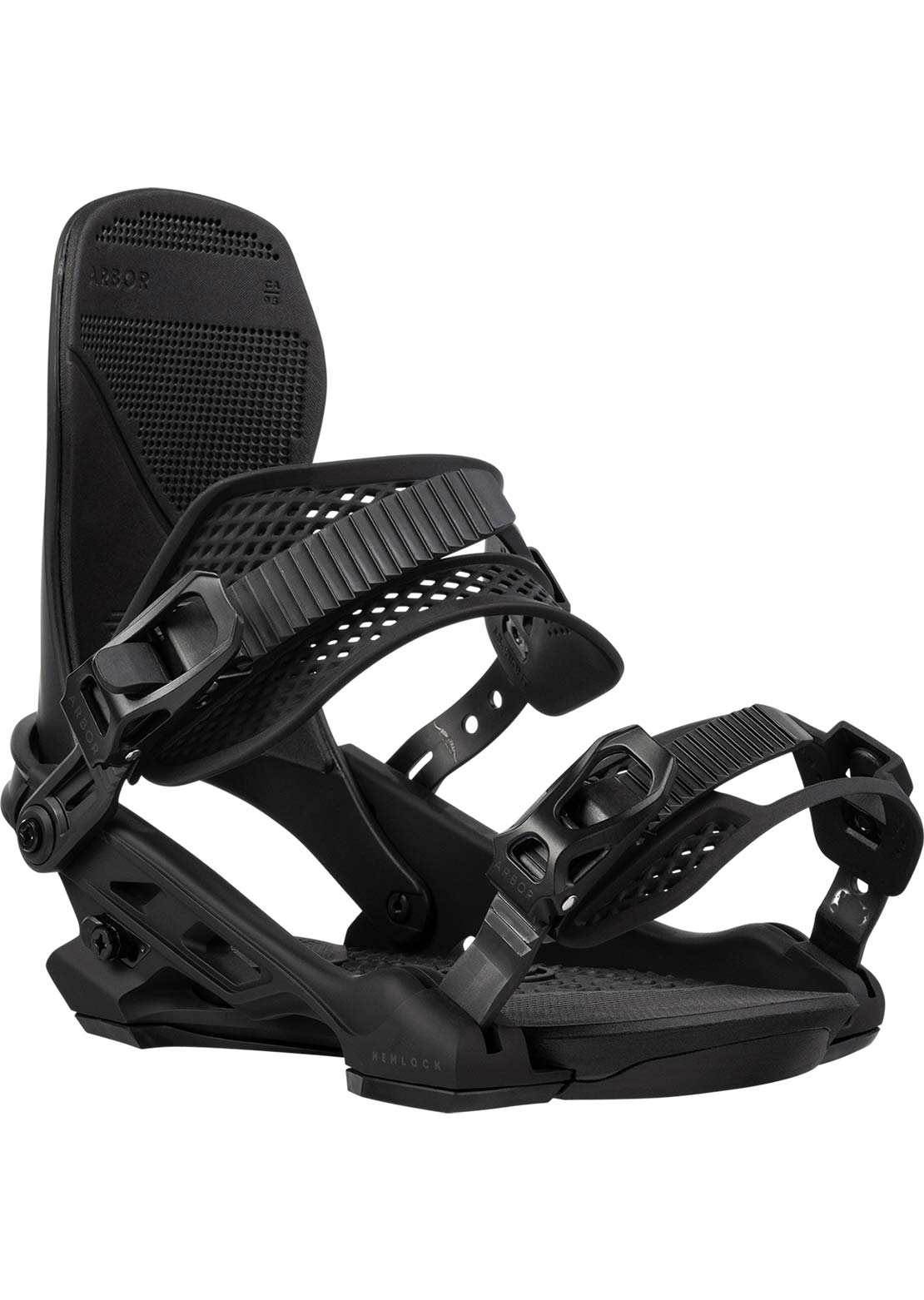 Arbor Men's Hemlock Snowboard Bindings Black/Black