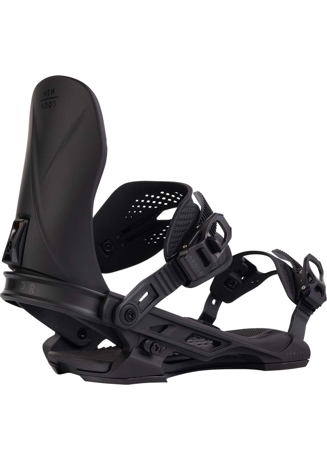 Arbor Men's Hemlock Snowboard Bindings Black/Black