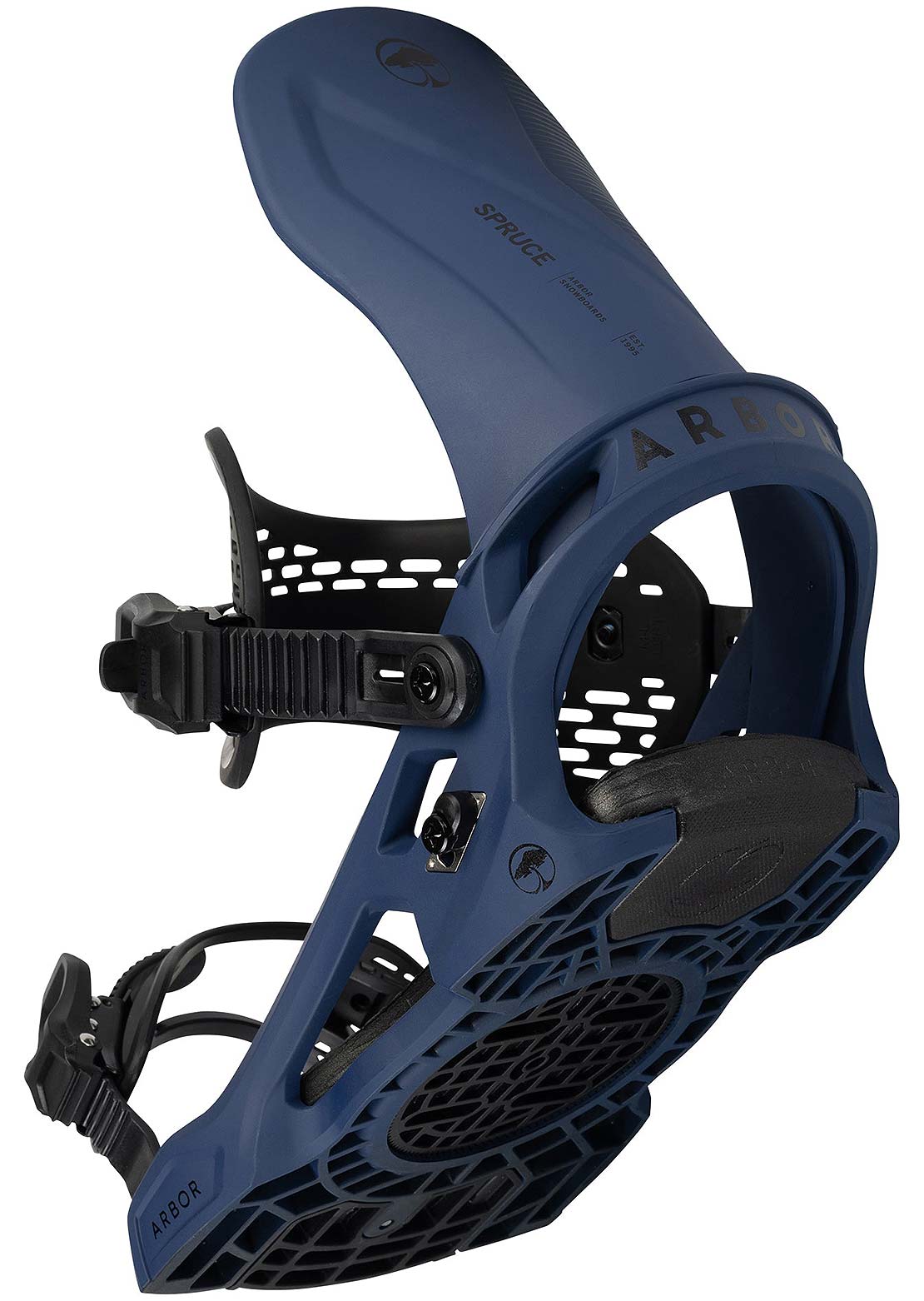 Arbor Men&#39;s Spruce Snowboard Bindings Midnight Blue