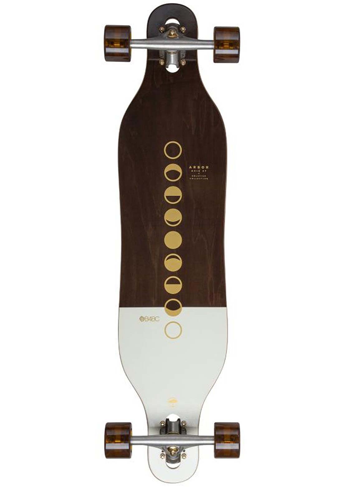 Arbor Unisex Drop Thru Solstice Lunar B4BC Axis Complete Skateboard