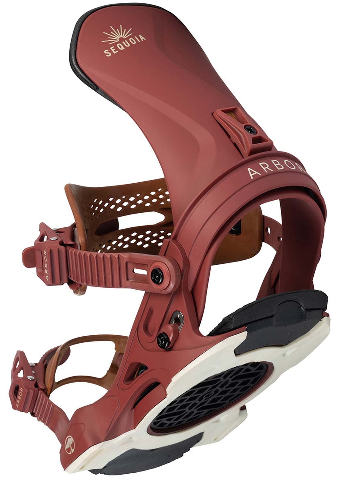 Arbor Women&#39;s Sequoia Snowboard Binding Maroon