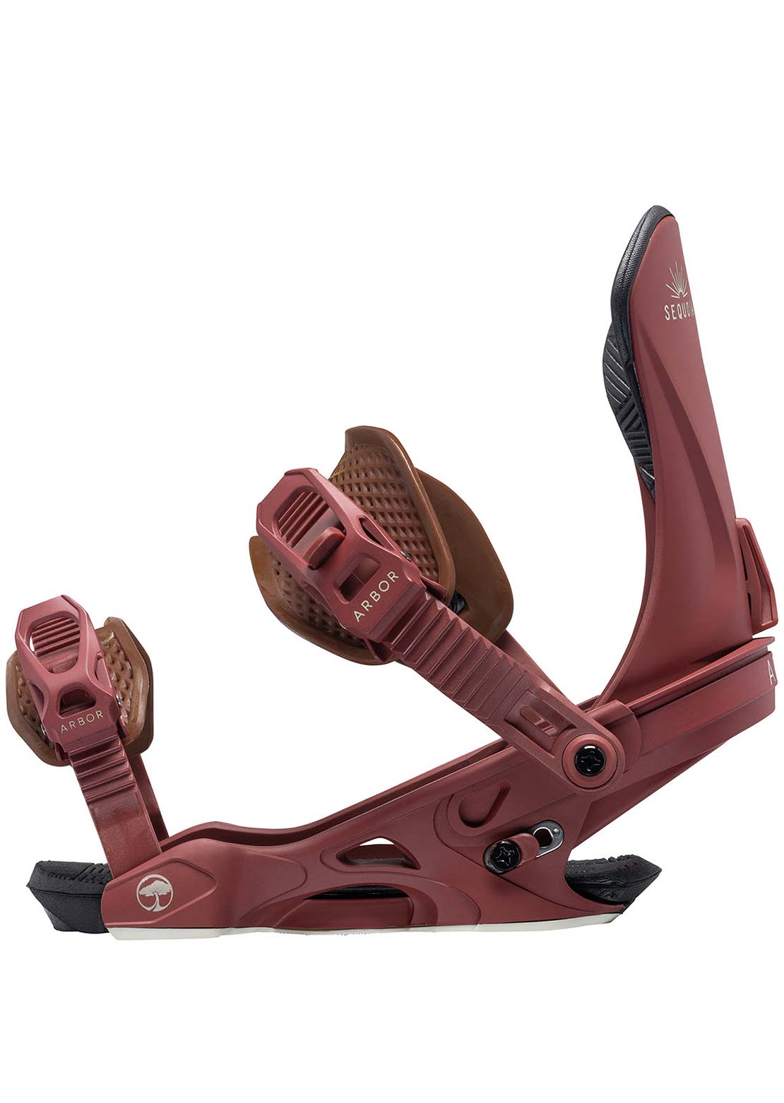 Arbor Women&#39;s Sequoia Snowboard Binding Maroon