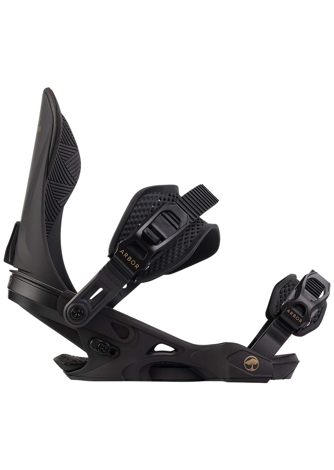 Arbor Women's Sequoia Snowboard Bindings Black/Gold