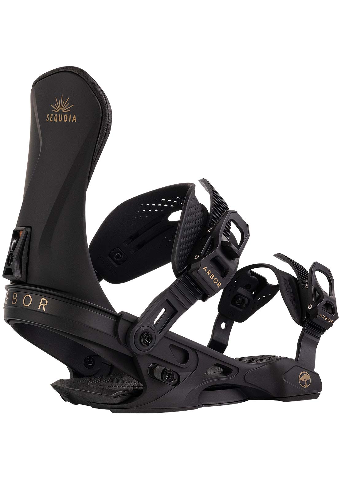 Arbor Women's Sequoia Snowboard Bindings Black/Gold