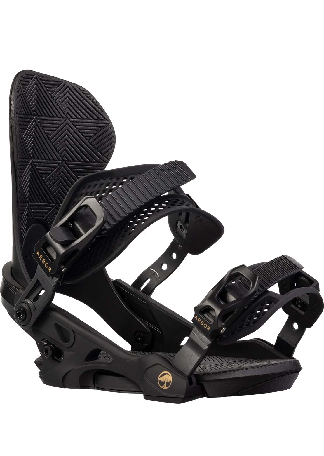 Arbor Women's Sequoia Snowboard Bindings Black Gold
