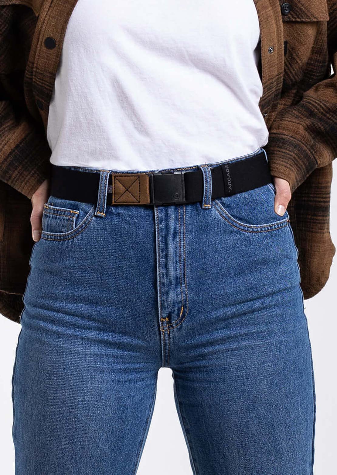 Arcade Ridge Belt Black Charcoal