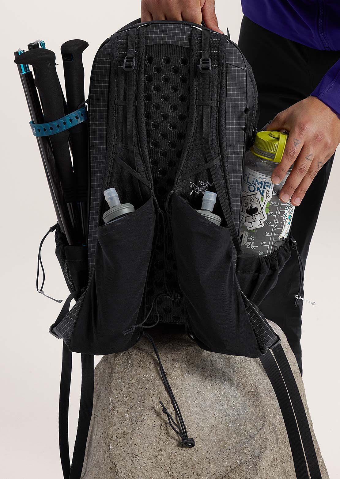 Arc'teryx Aerios 18 Backpack 黒 エアリオス 18⑤ ARC'TERYX Aerios 18 Backpack Black [アークテリクス]