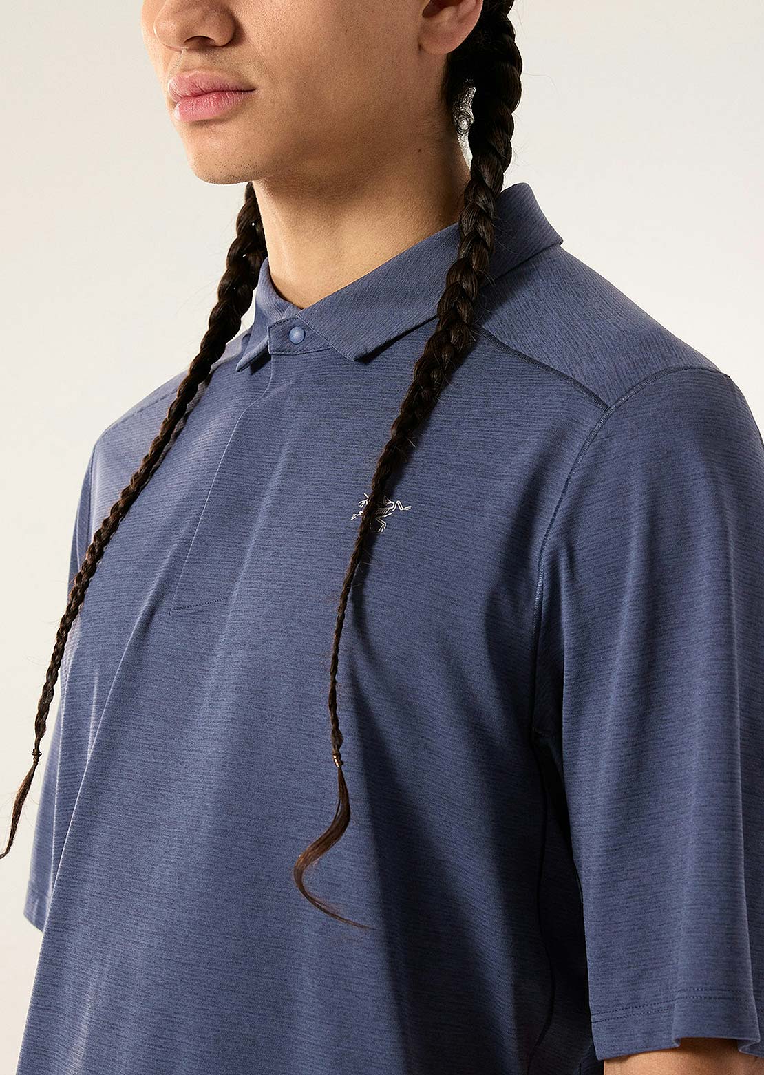 トップス ARC'TERYX CORMAC POLO SS Black Heather Arc'teryx Men's Cormac Polo SS Black Heather - Play Stores Inc