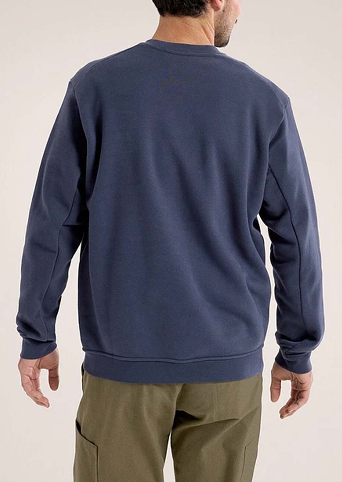 Arc'teryx Men's Emblem Fleece Crewneck Pullover Black Sapphire