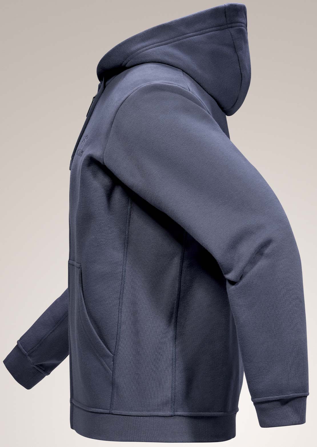 Arc'teryx Men's Emblem Fleece Full-Zip Hood Dark Stratus