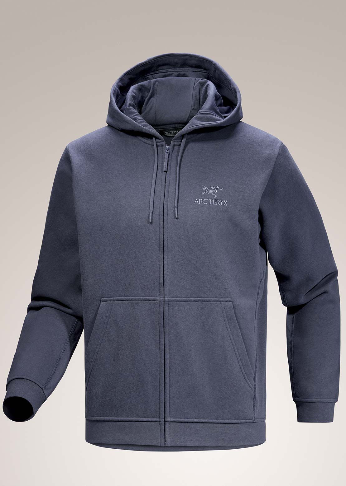 Arc'teryx Men's Emblem Fleece Full-Zip Hood Dark Stratus