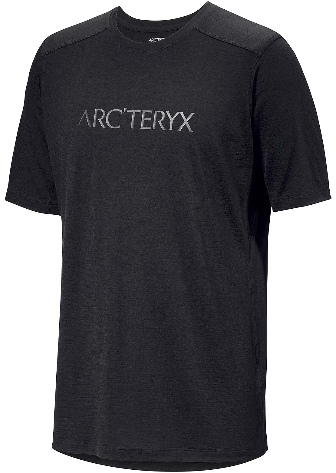 Arc&#39;teryx Men&#39;s Ionia Merino Wool Arc&#39;Word Logo SS T-Shirt Black