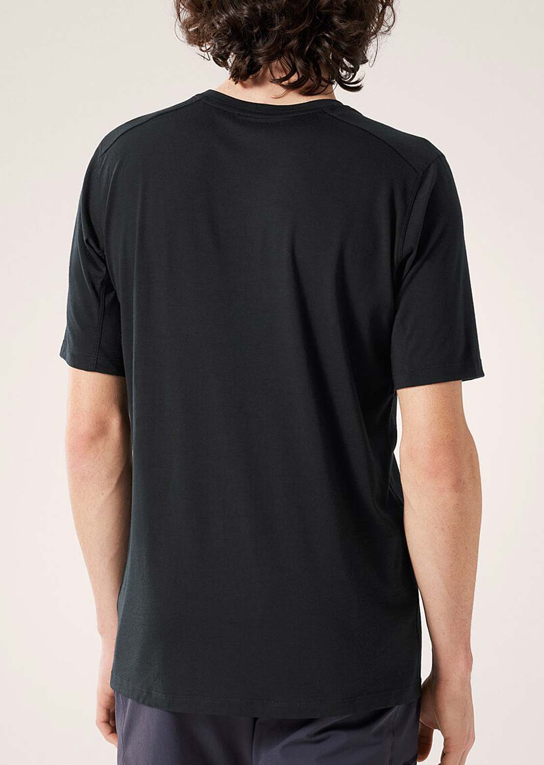 Arc&#39;teryx Men&#39;s Ionia Merino Wool Logo T-Shirt Black