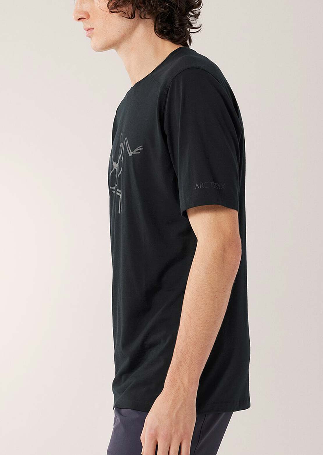 Arc&#39;teryx Men&#39;s Ionia Merino Wool Logo T-Shirt Black