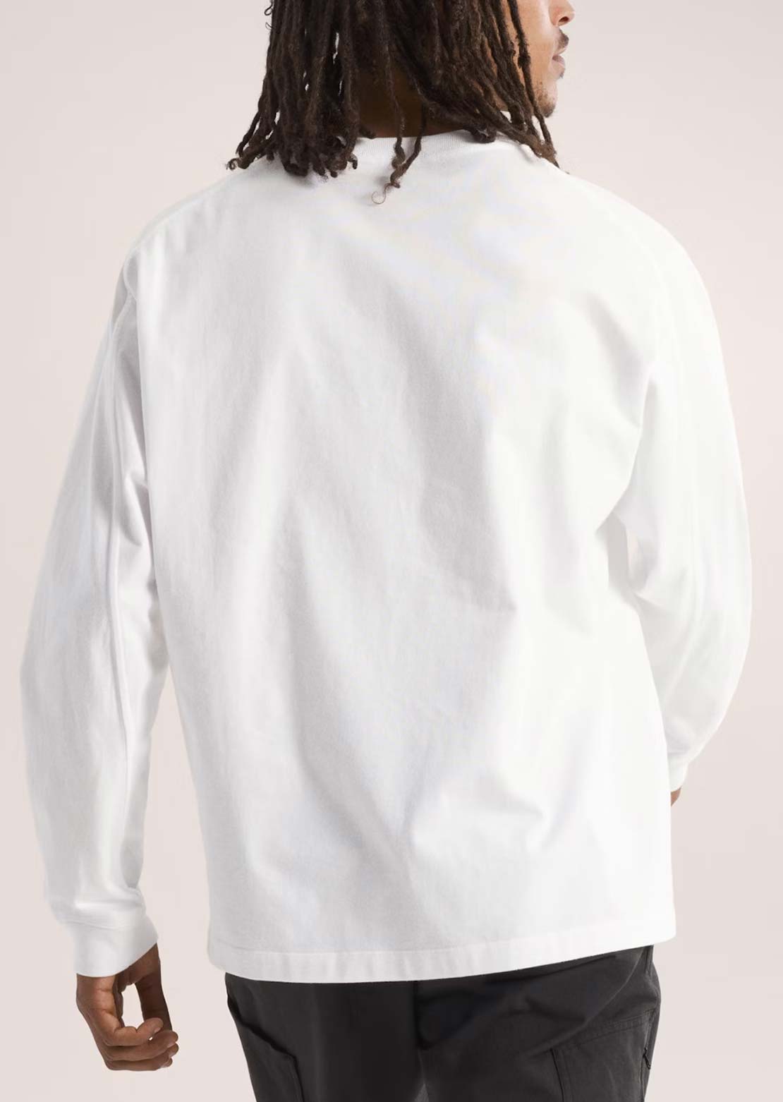 Arc'teryx Men's Kragg Cotton Long Sleeve White Light/Black