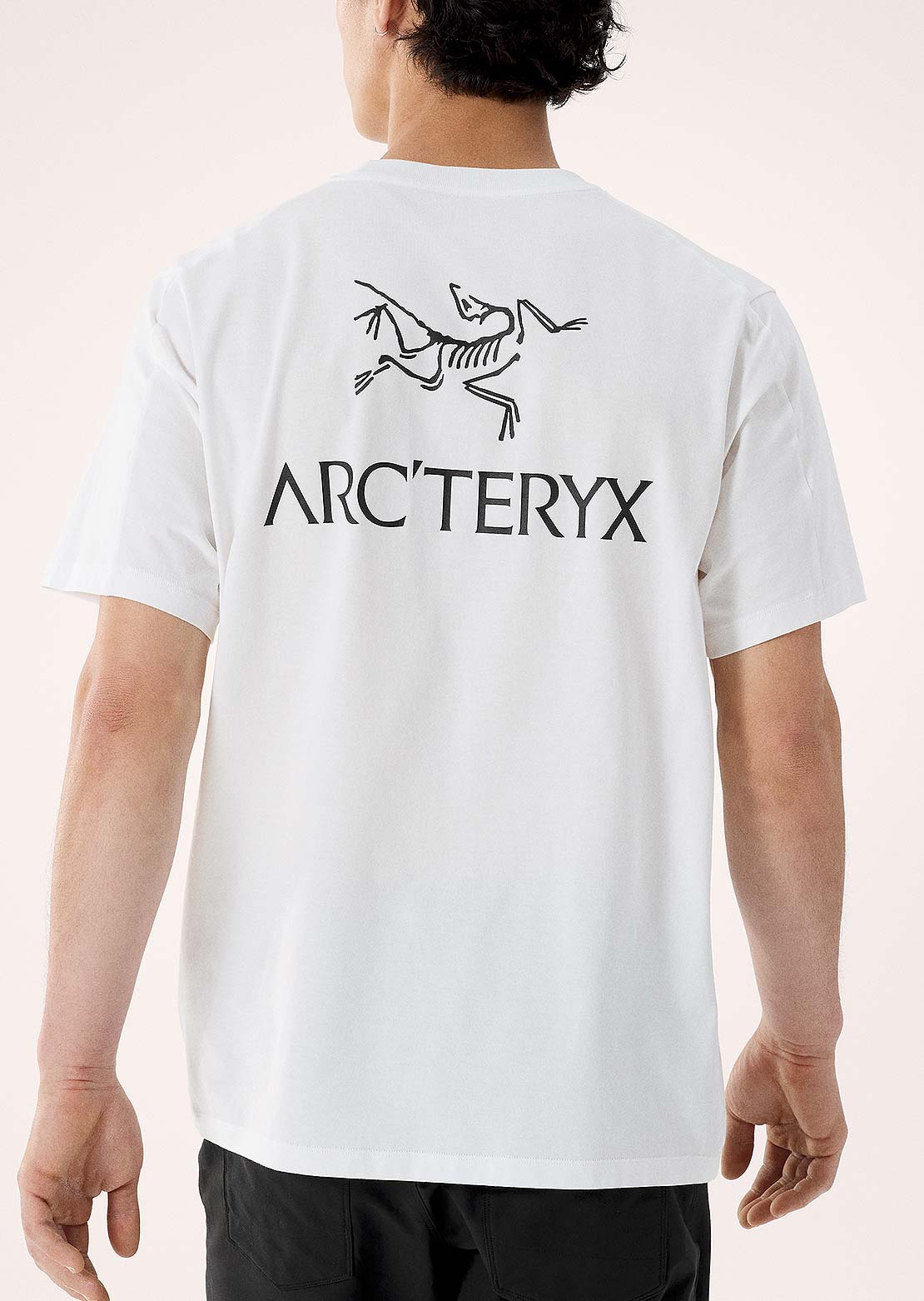 Arc'teryx Men's Kragg SL Cotton Bird Word T-Shirt White Light/Black