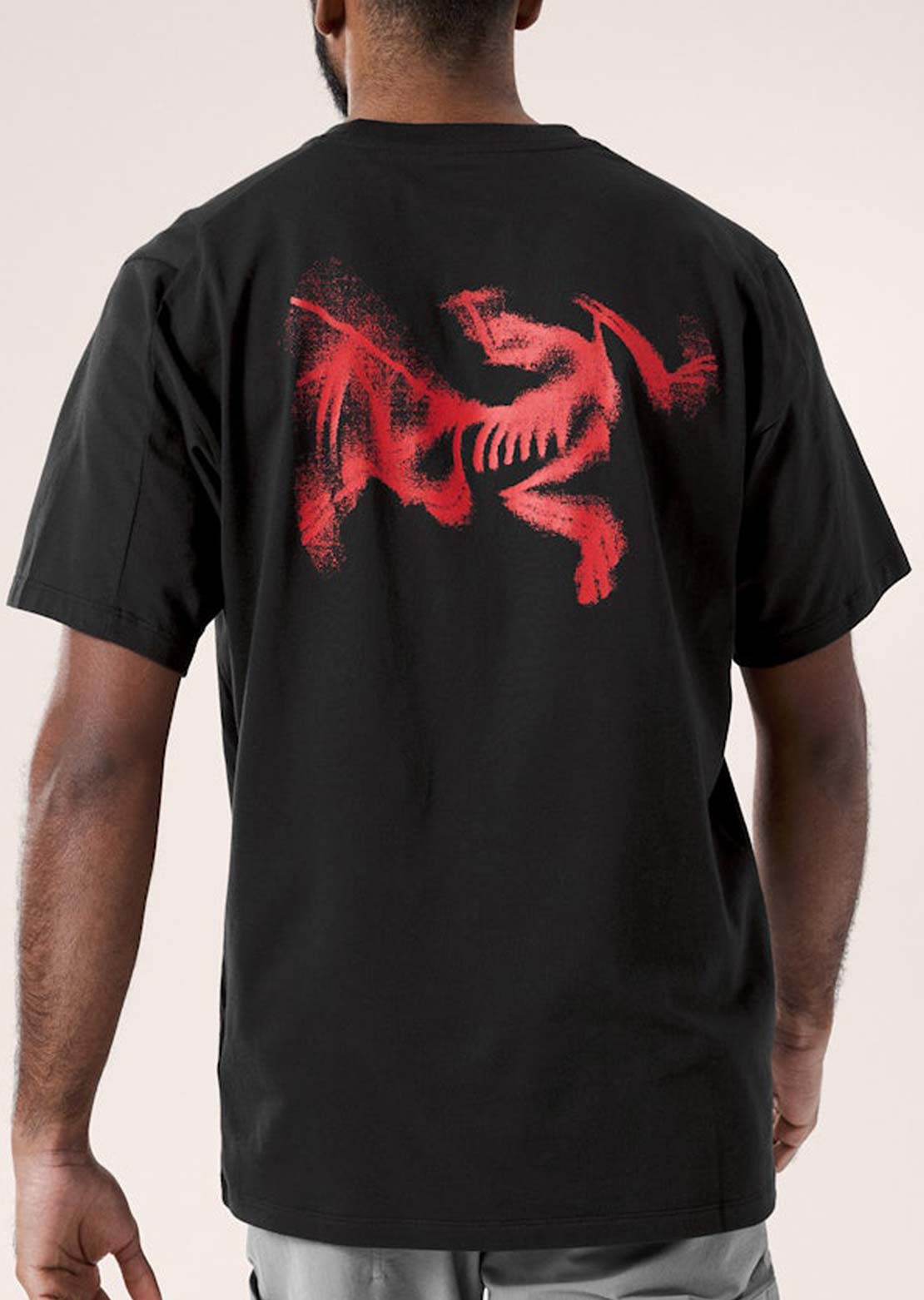 Arc'teryx Men's Kragg SL Cotton Blurred Bird T-Shirt Black Dynasty
