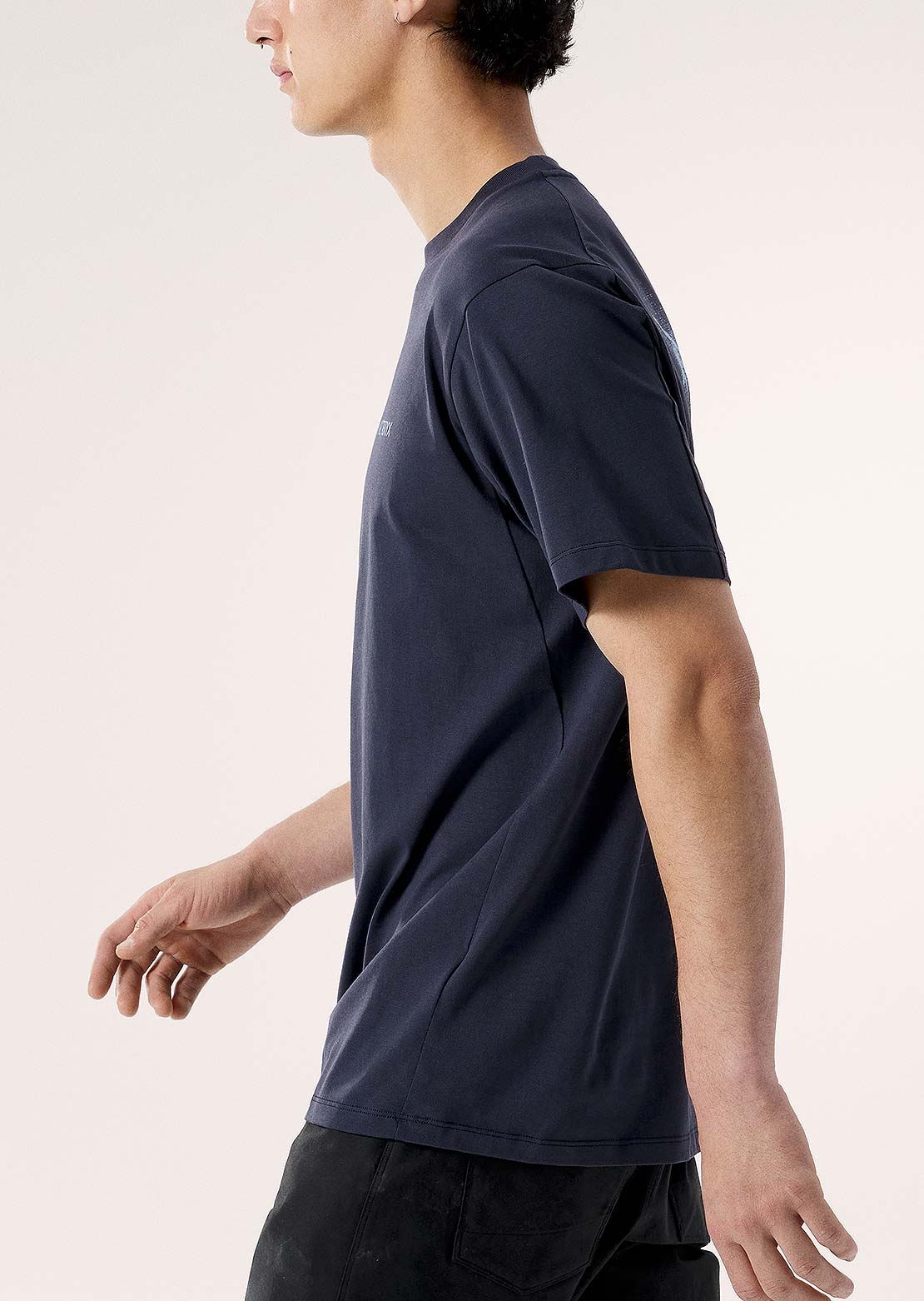 Arc'teryx Men's Kragg SL Cotton Blurred Bird T-Shirt Black Sapphire