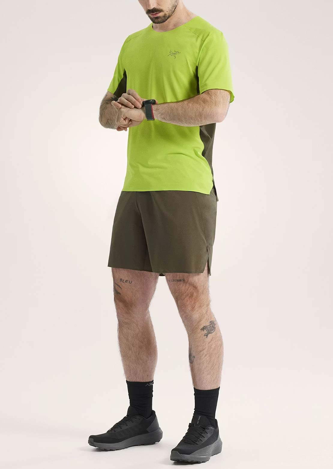 Arc'teryx Men's Norvan Downword Logo T-Shirt Mantis Tatsu