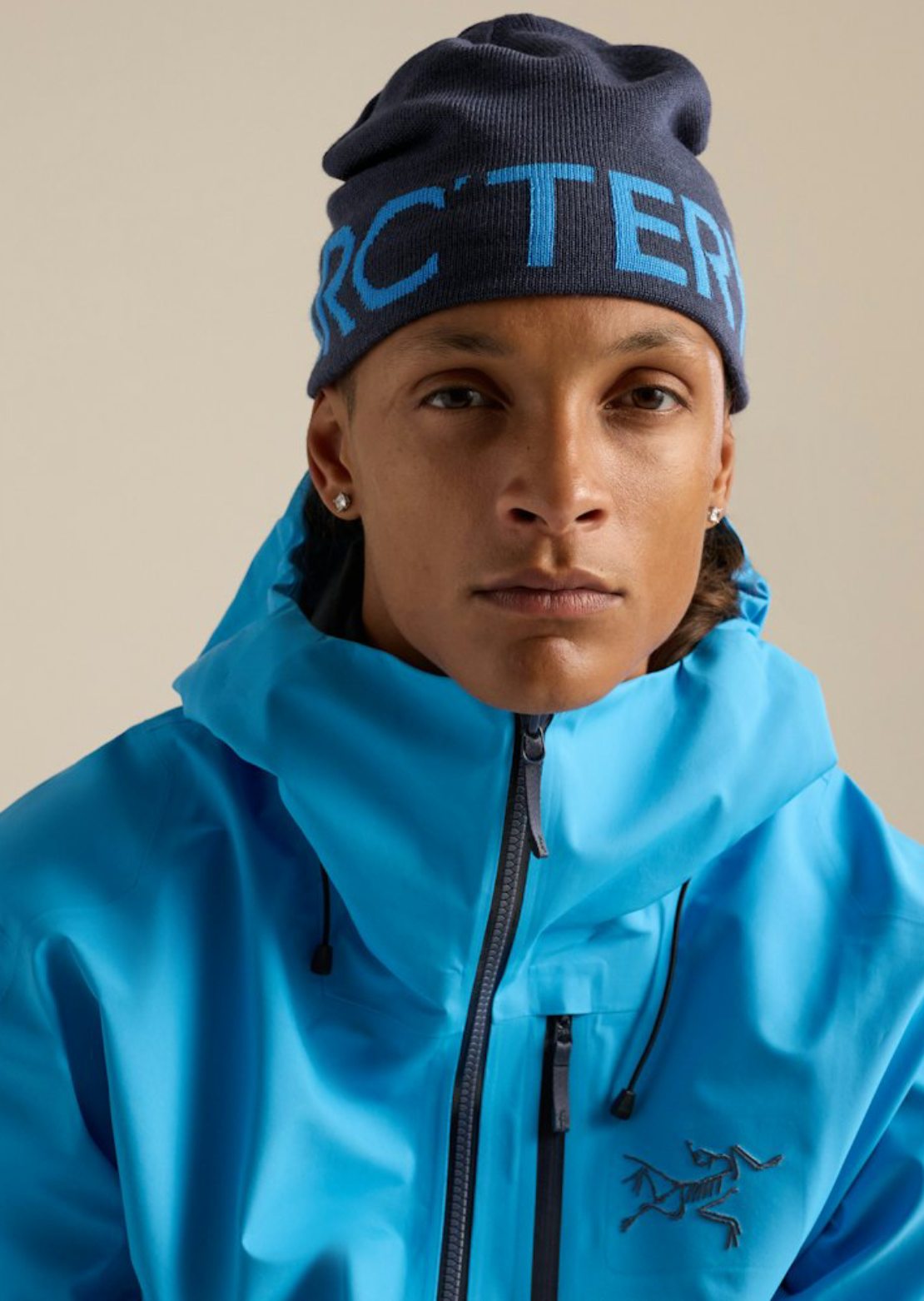 Arc'teryx Unisex Word Head Toque Beanie Black Sapphire/Aqua