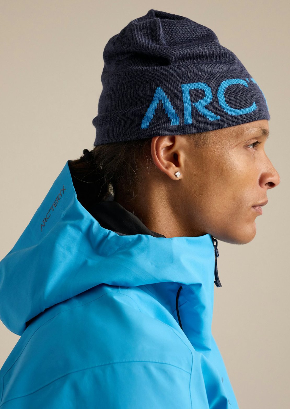 Arc'teryx Unisex Word Head Toque Beanie Black Sapphire/Aqua