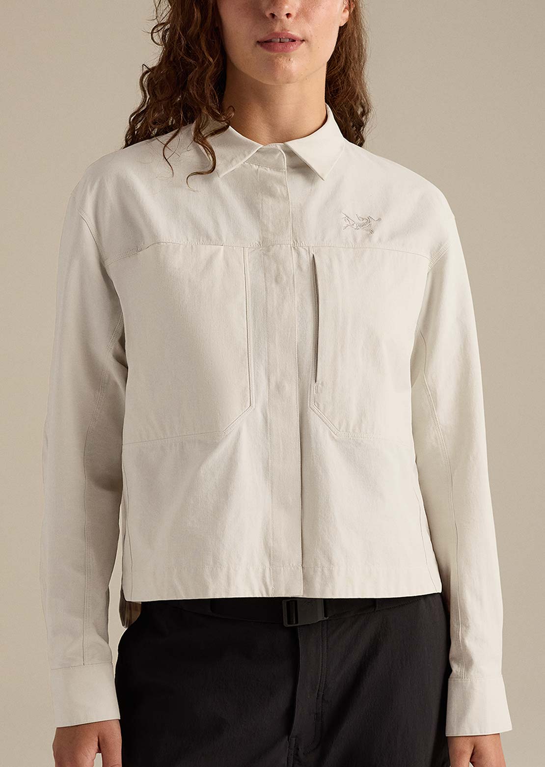 Arc'teryx Women's Clarkia SL Cotton Overshirt Jacket Sea Salt