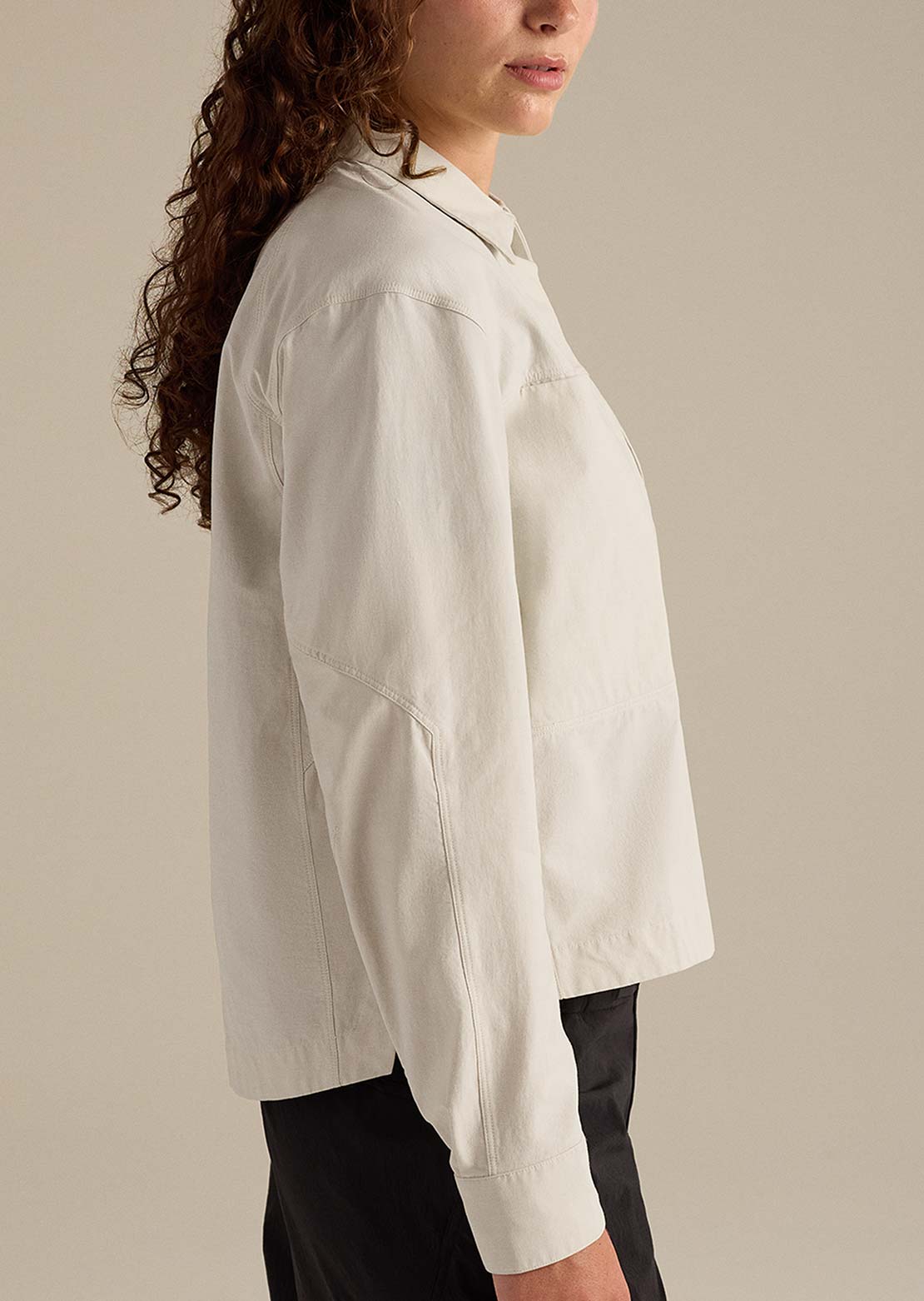 Arc'teryx Women's Clarkia SL Cotton Overshirt Jacket Sea Salt