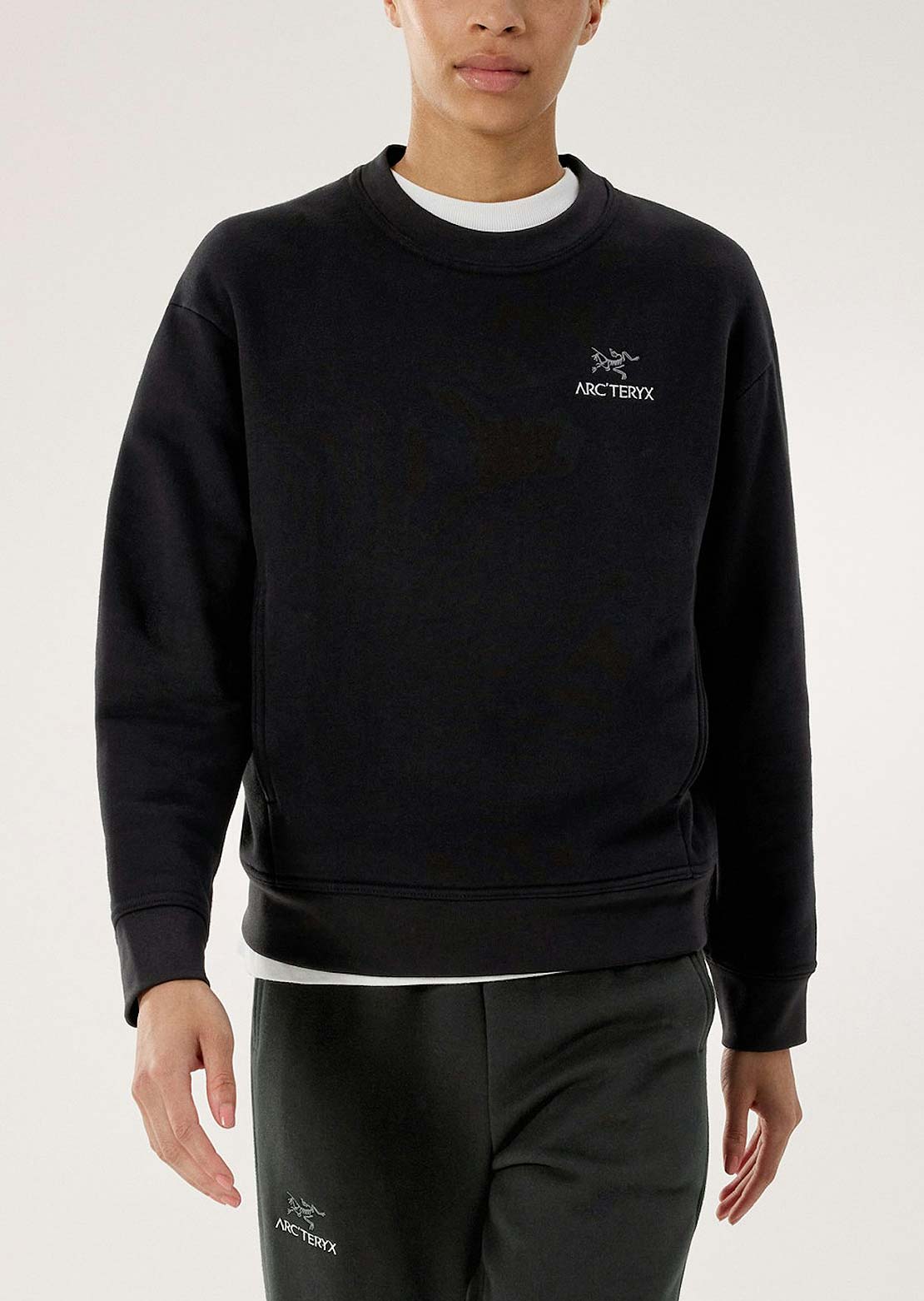 Arc'teryx Women's Emblem Fleece Crewneck Pullover Black