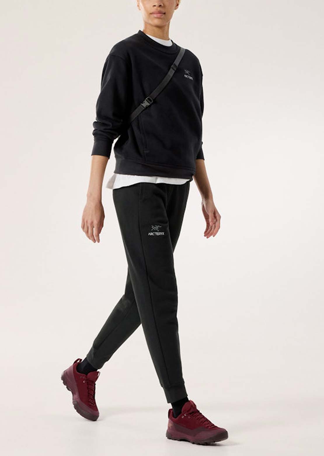 Arc'teryx Women's Emblem Fleece Crewneck Pullover Black