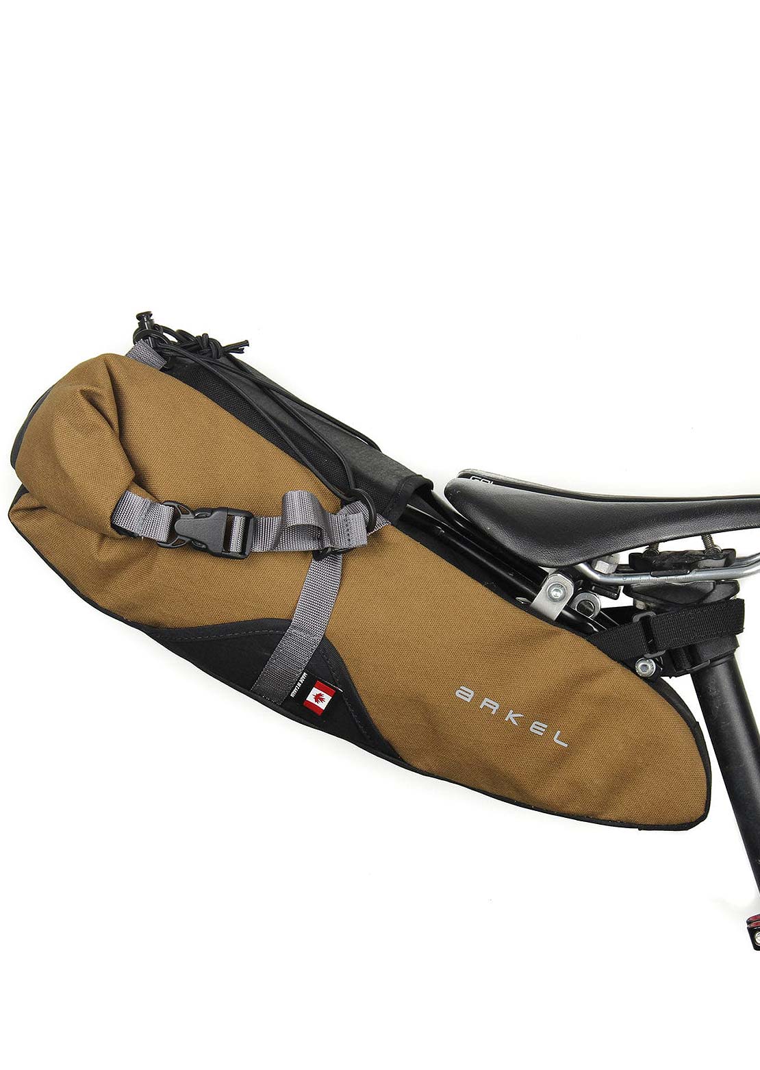 Arkel Seatpacker Hanger & Bag Bikepacking Seat Bag Kit Mountain Brown