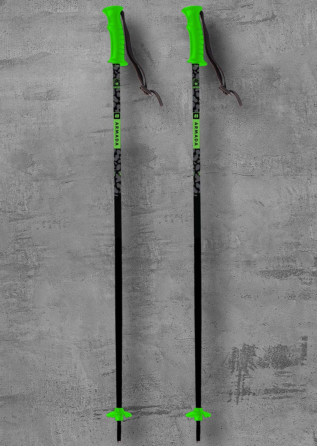 Armada Legion Junior Ski Poles Black/Green