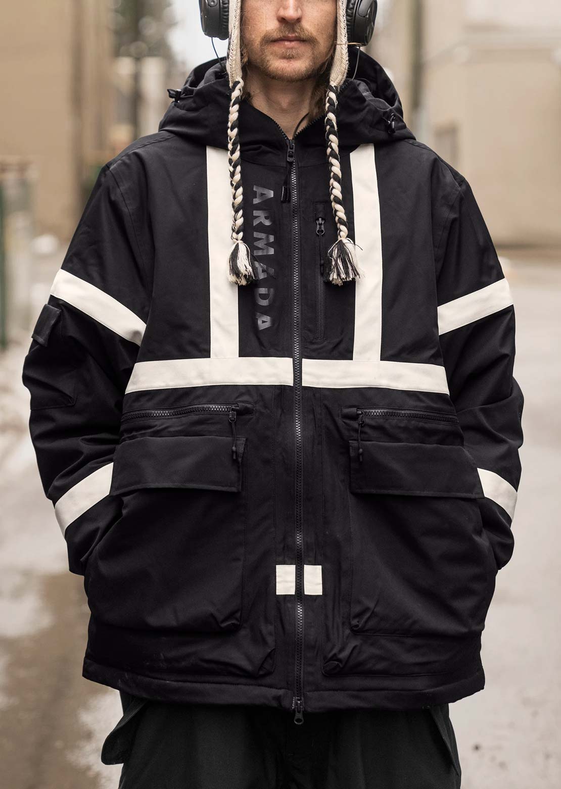 Armada Men's BDOG Jacket Black/Cream