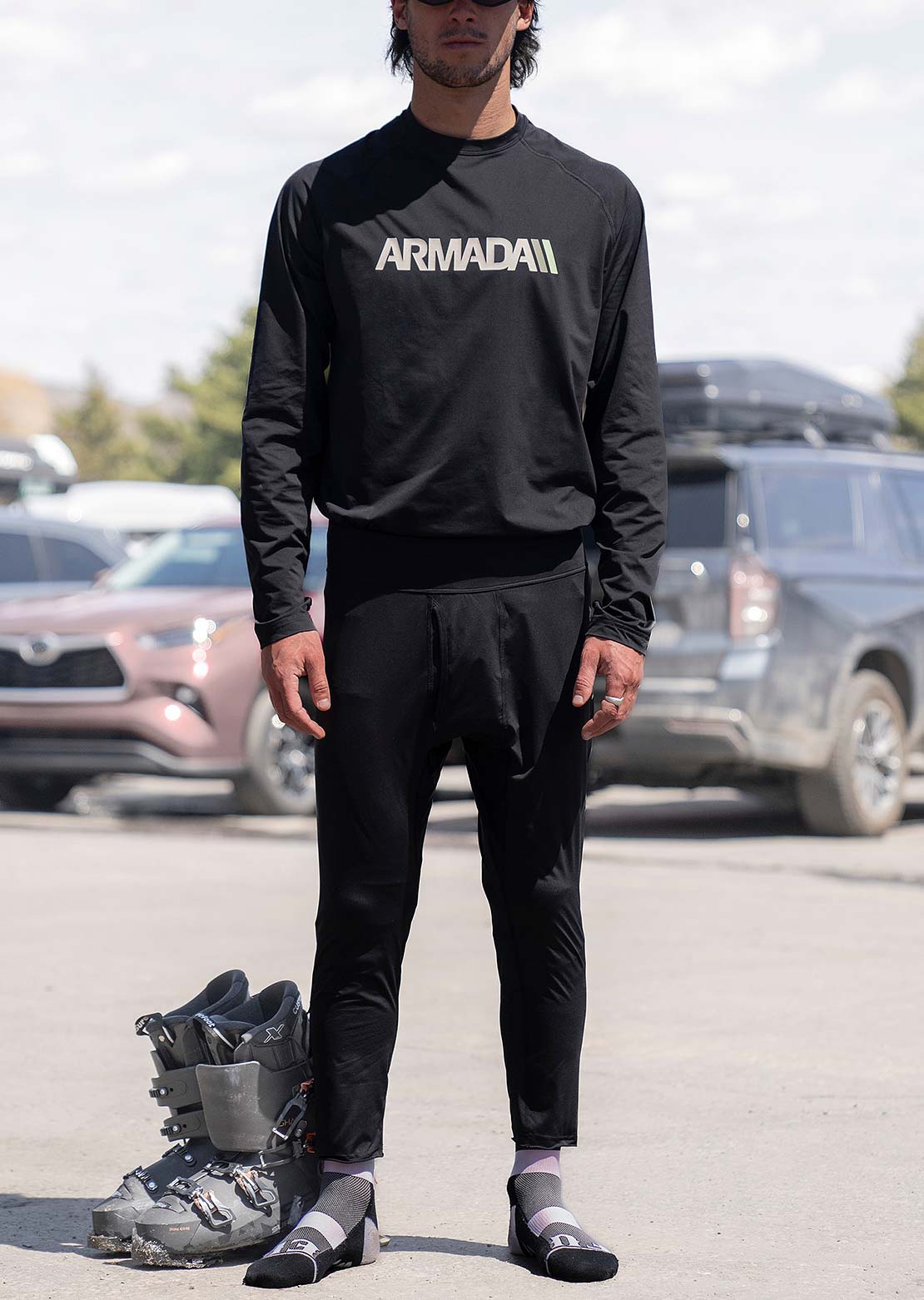 Armada Men's Contra Baselayer Top Black/Cream