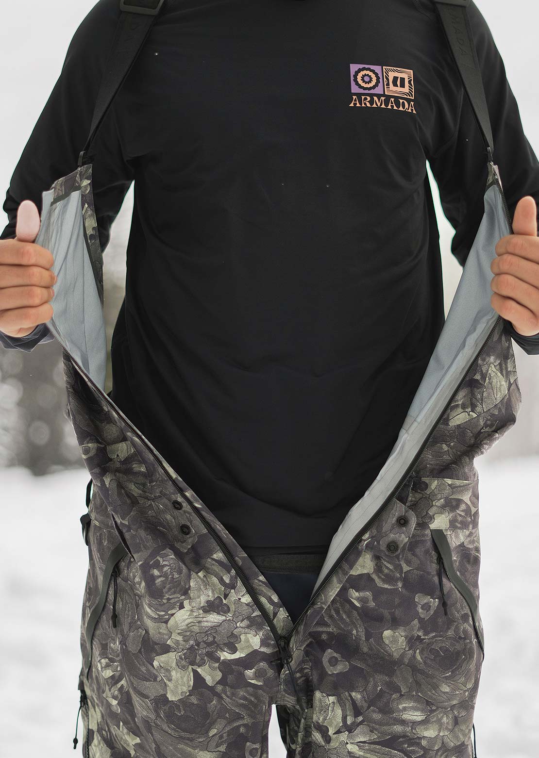 Armada Men's Emmons 3L Bib Pants Floral