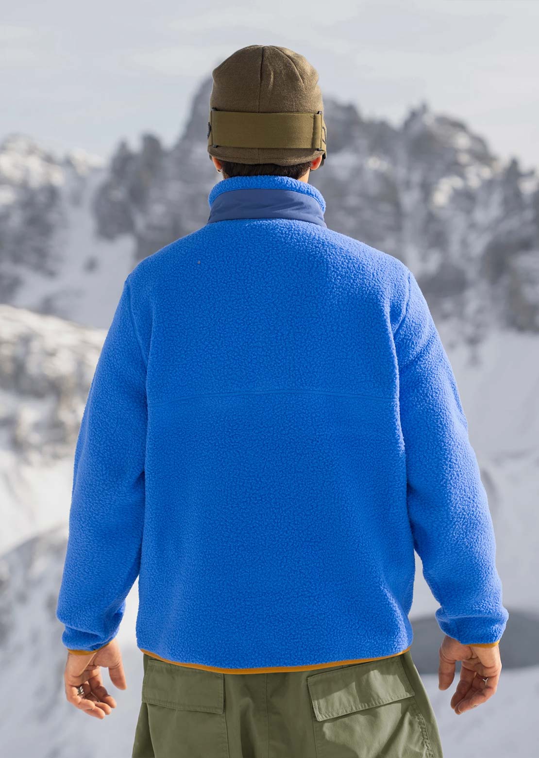 Armada Men's Kenlem Fleece Popover Dazzler/Navy