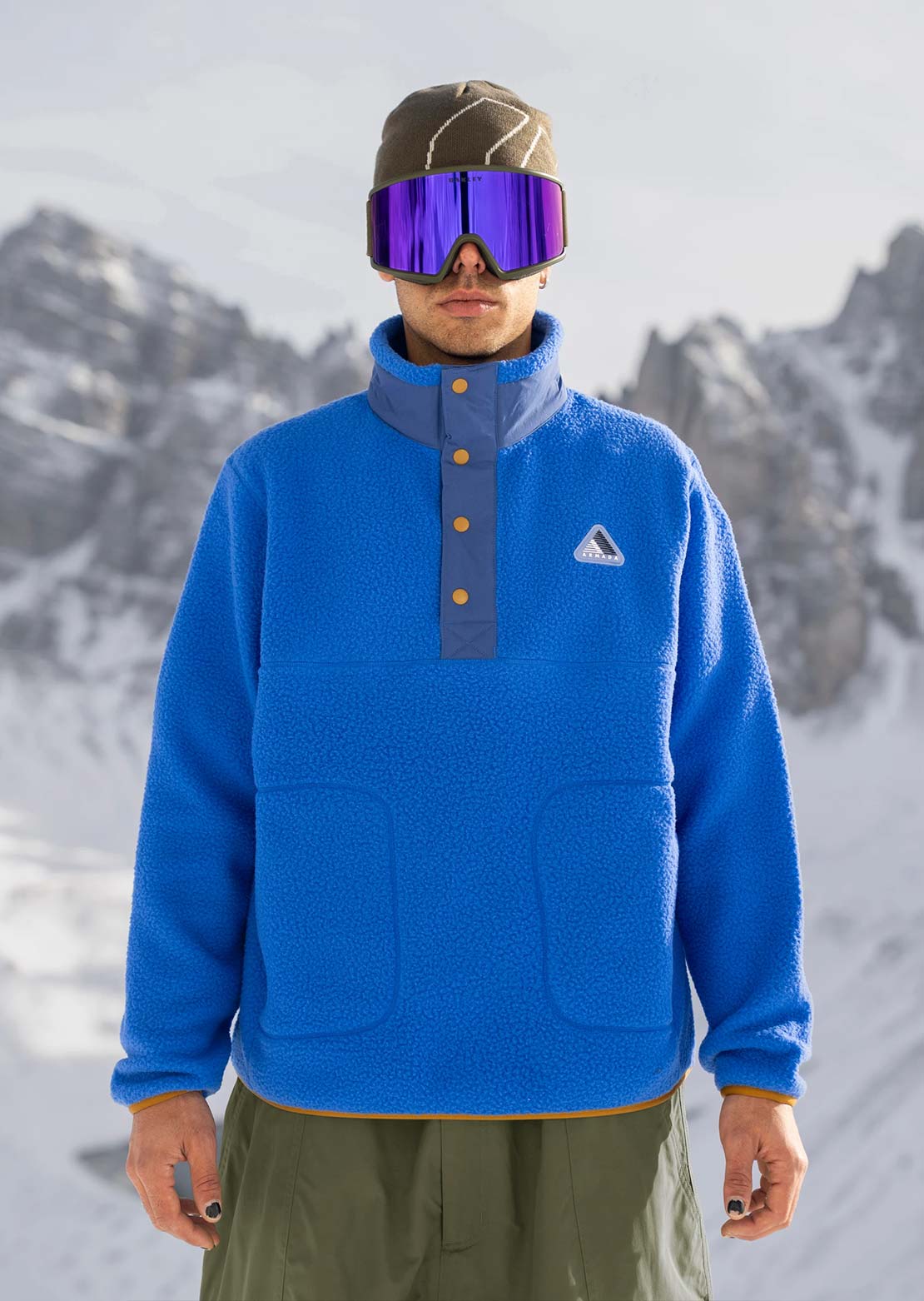 Armada Men's Kenlem Fleece Popover Dazzler/Navy