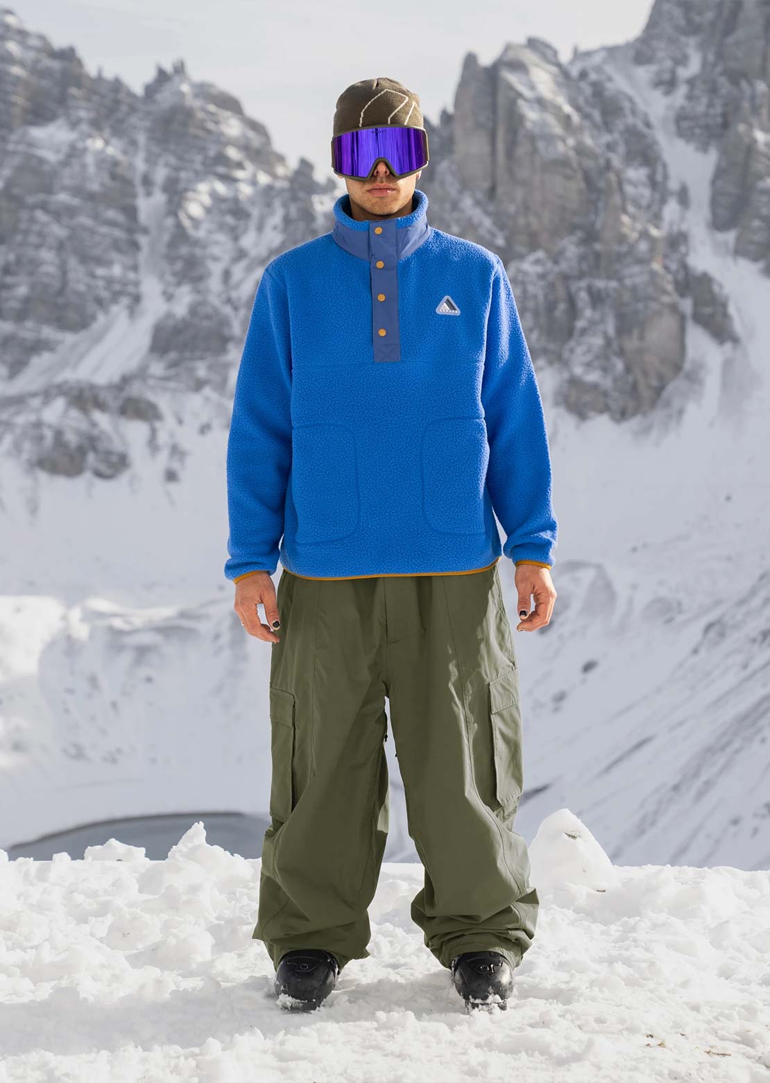 Armada Men's Kenlem Fleece Popover Dazzler/Navy