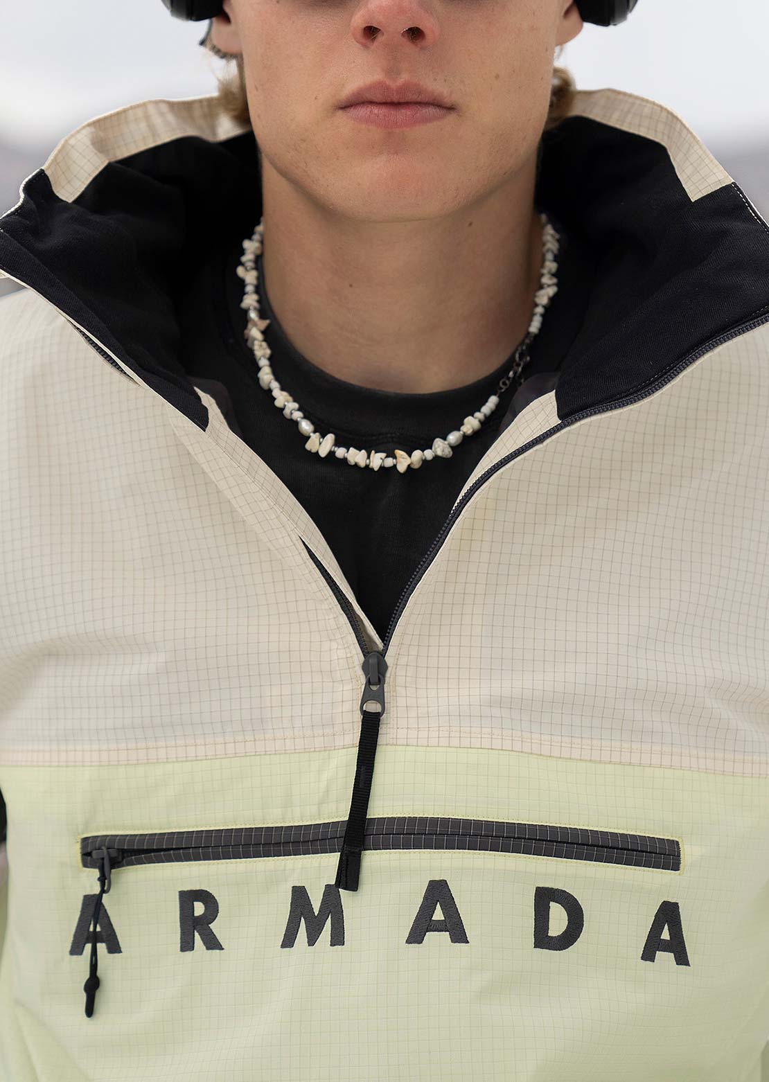 Armada Men&#39;s Salisbury 2L Anorak Jacket Cream/Anthracite