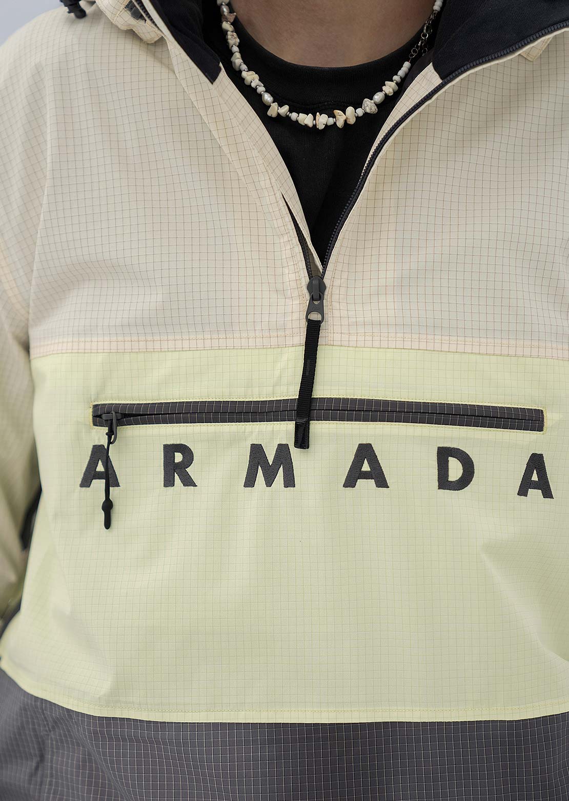 Armada Men&#39;s Salisbury 2L Anorak Jacket Cream/Anthracite