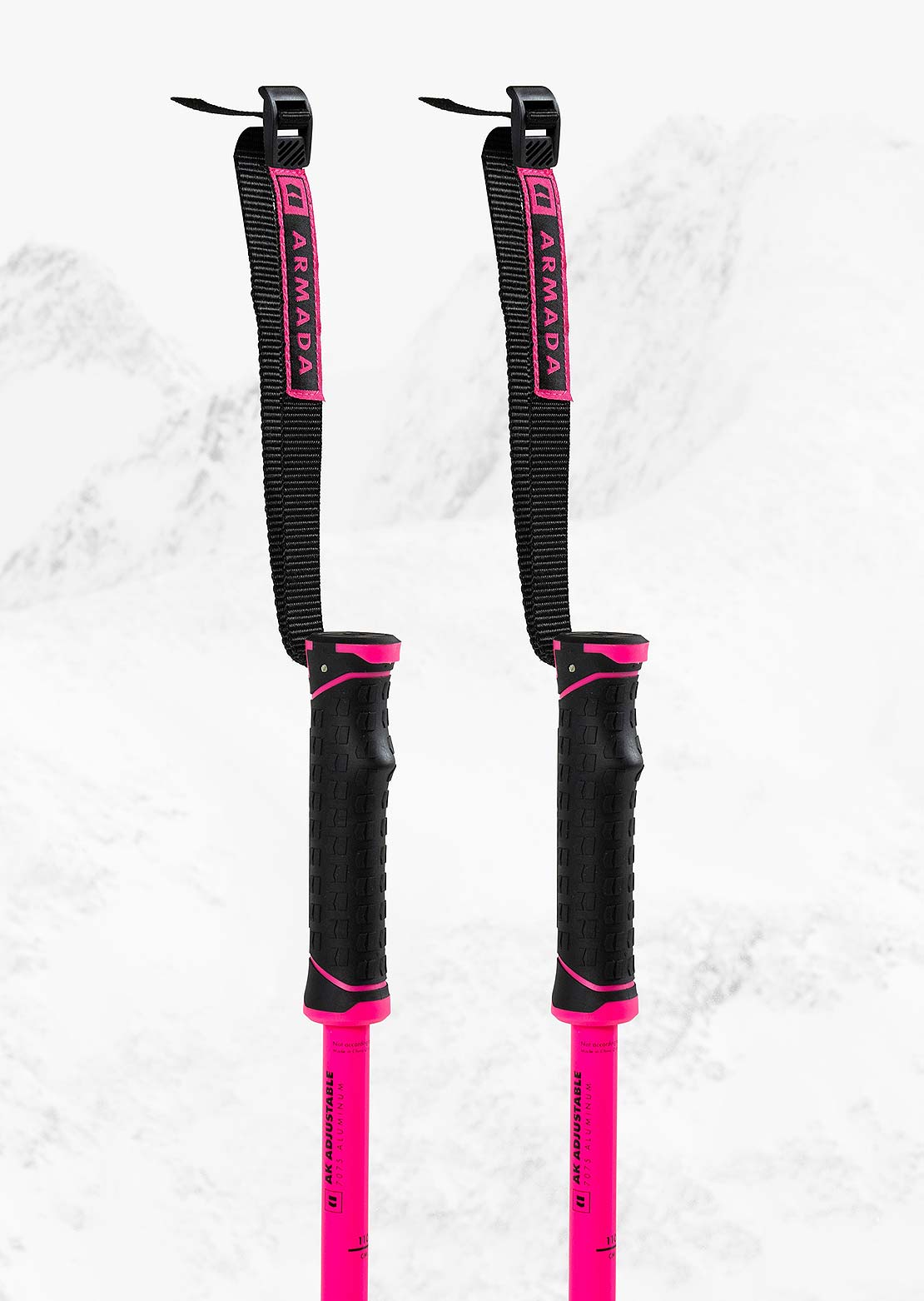 Armada Unisex AK Adjustable Ski Poles Black/Pink